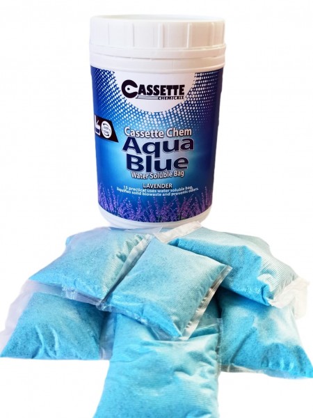 CASSETTE CHEM AQUA BLUE WATER SOULABLE BAG